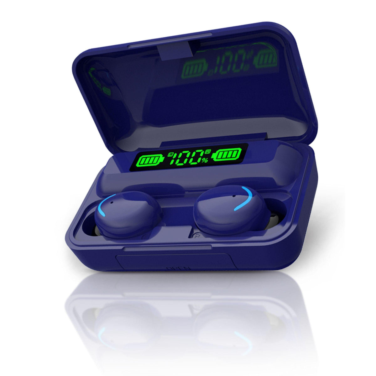 TWS Wireless Earbuds Ð Bluetooth 5.1 HiFi Stereo Noise-Cancelling Earphones with Touch Control, Built-in HD Mic, and Charging Case